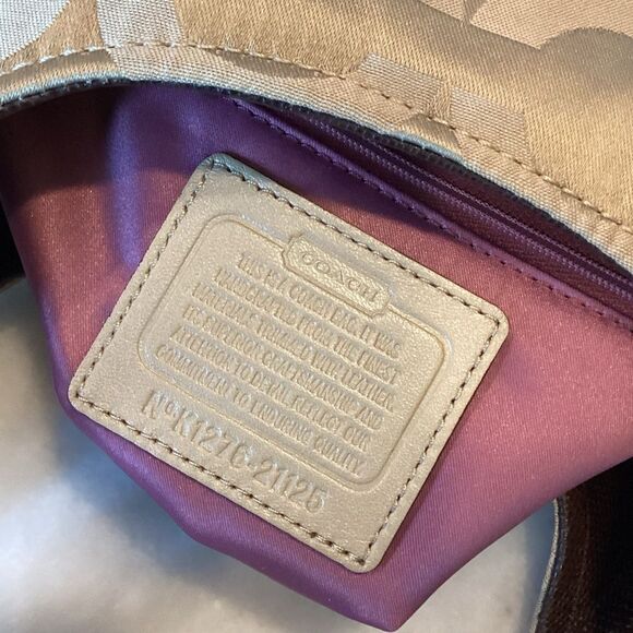 Coach Madison Maggie OpArt Gold/Tan Hobo Bag - Picture 16 of 16